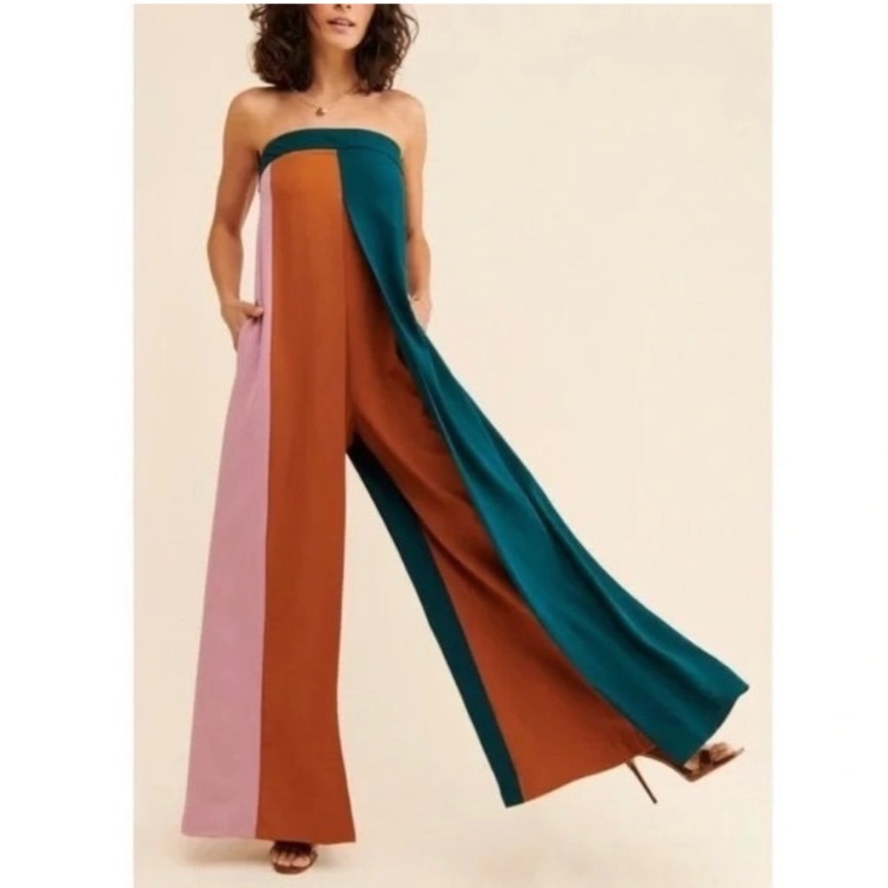 Hutch Strapless Wide-Leg Jumpsuit